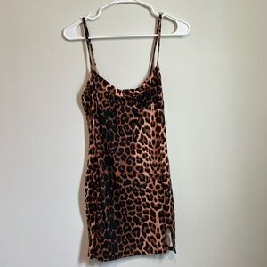 PrettyLittleThing Leopard Print Mini Dress
